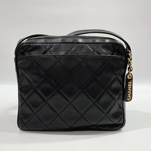 Chanel Mini Coco Matelasse Crossbody Vintage Black Bag Shoulder Mark Square
